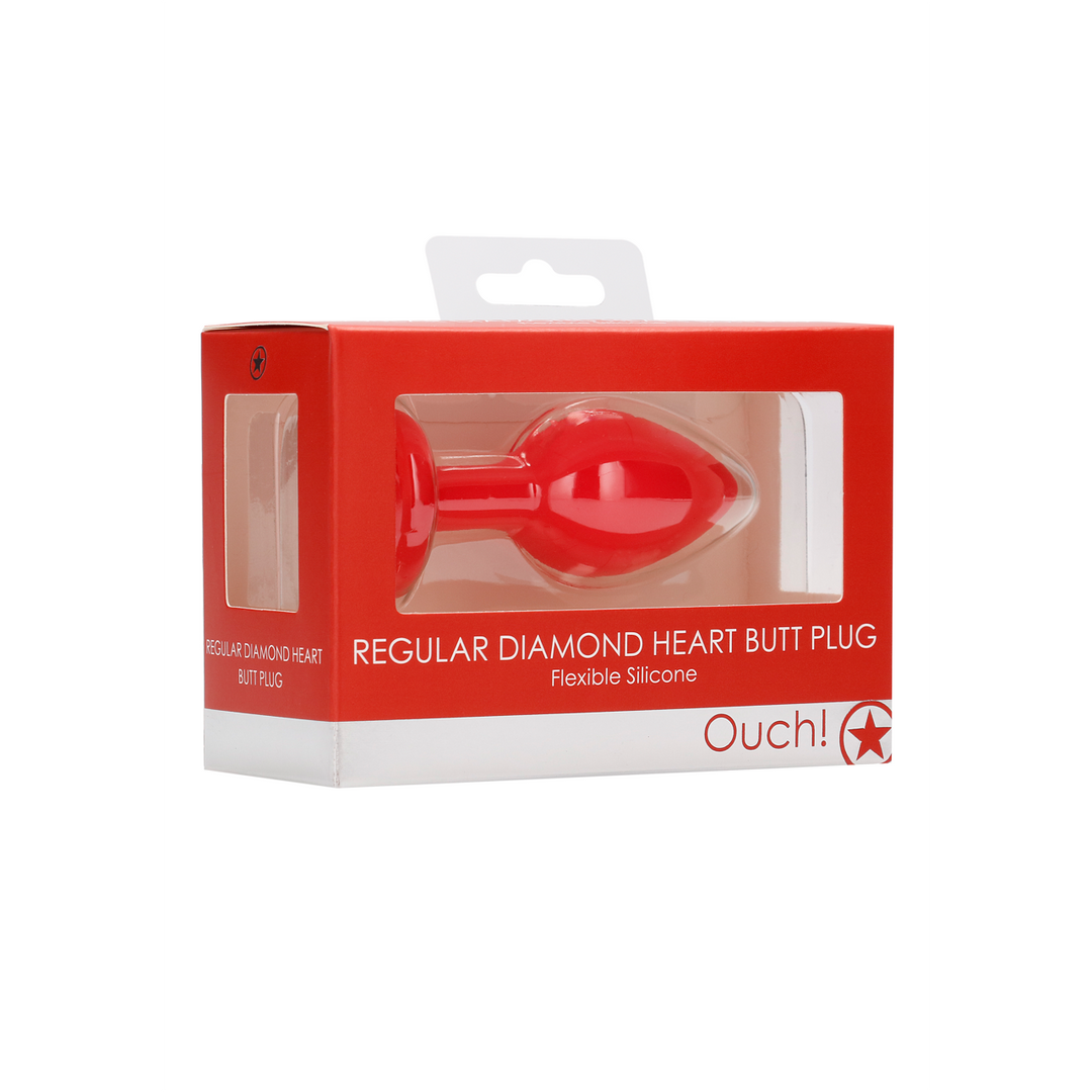 Ouch! - Diamant Hart Butt Plug - Regular