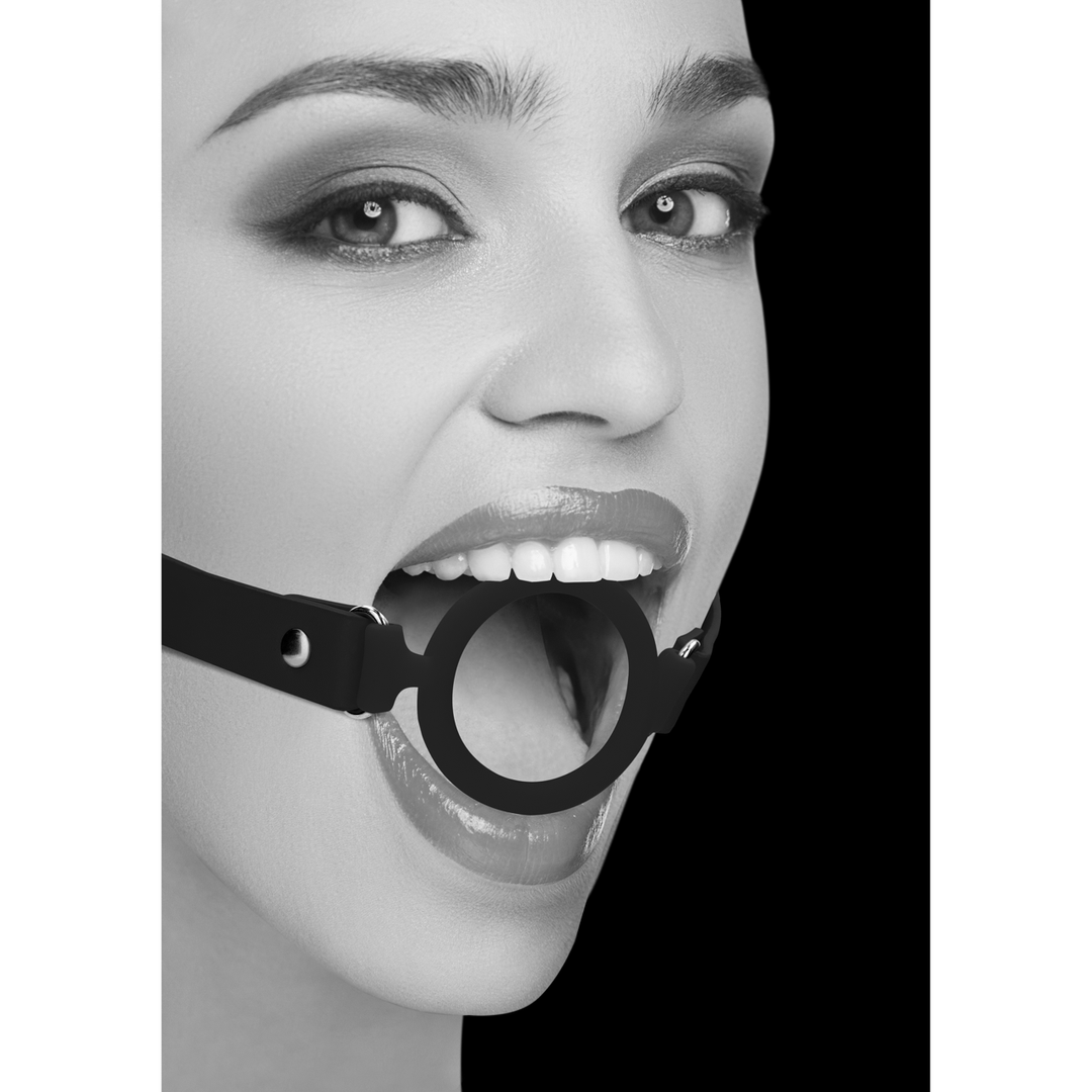 Black White - Silicone Ring Gag