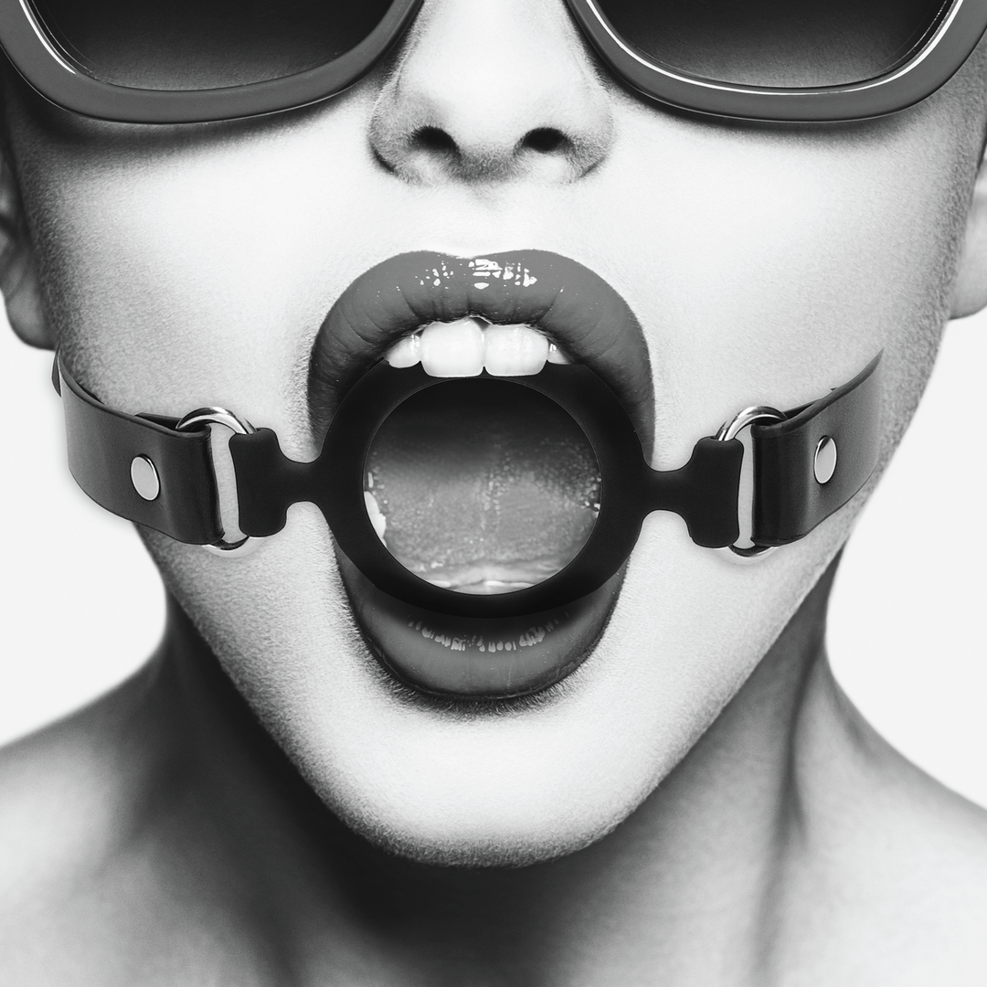 Black White - Silicone Ring Gag