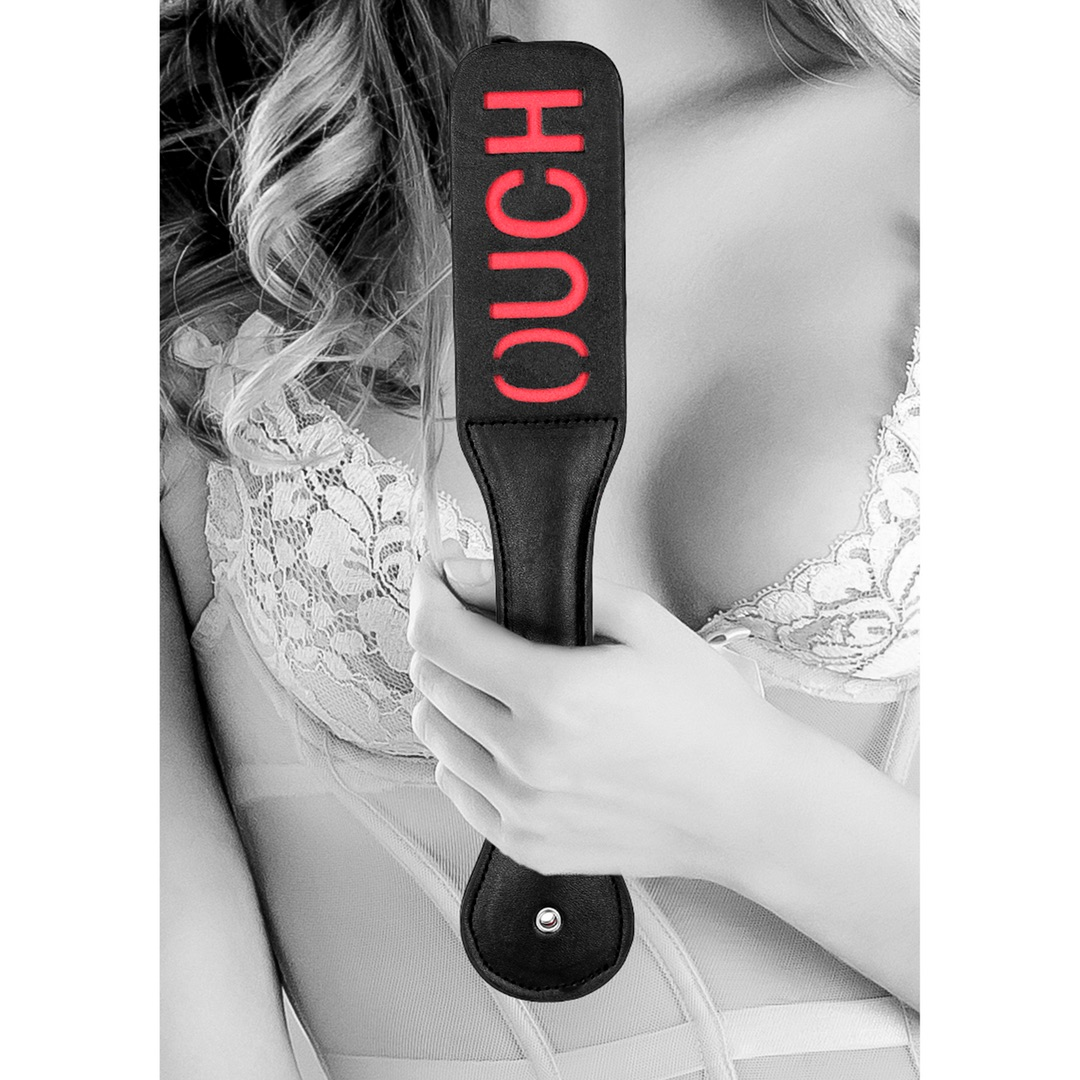 Black White - Gelijmde Leren Peddel Ouch