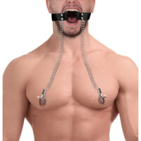 O-ring gag met tepelklemmen