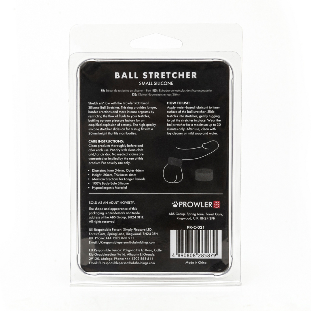 Prowler Red - Silicone Ball Stretcher - Klein - Zwart