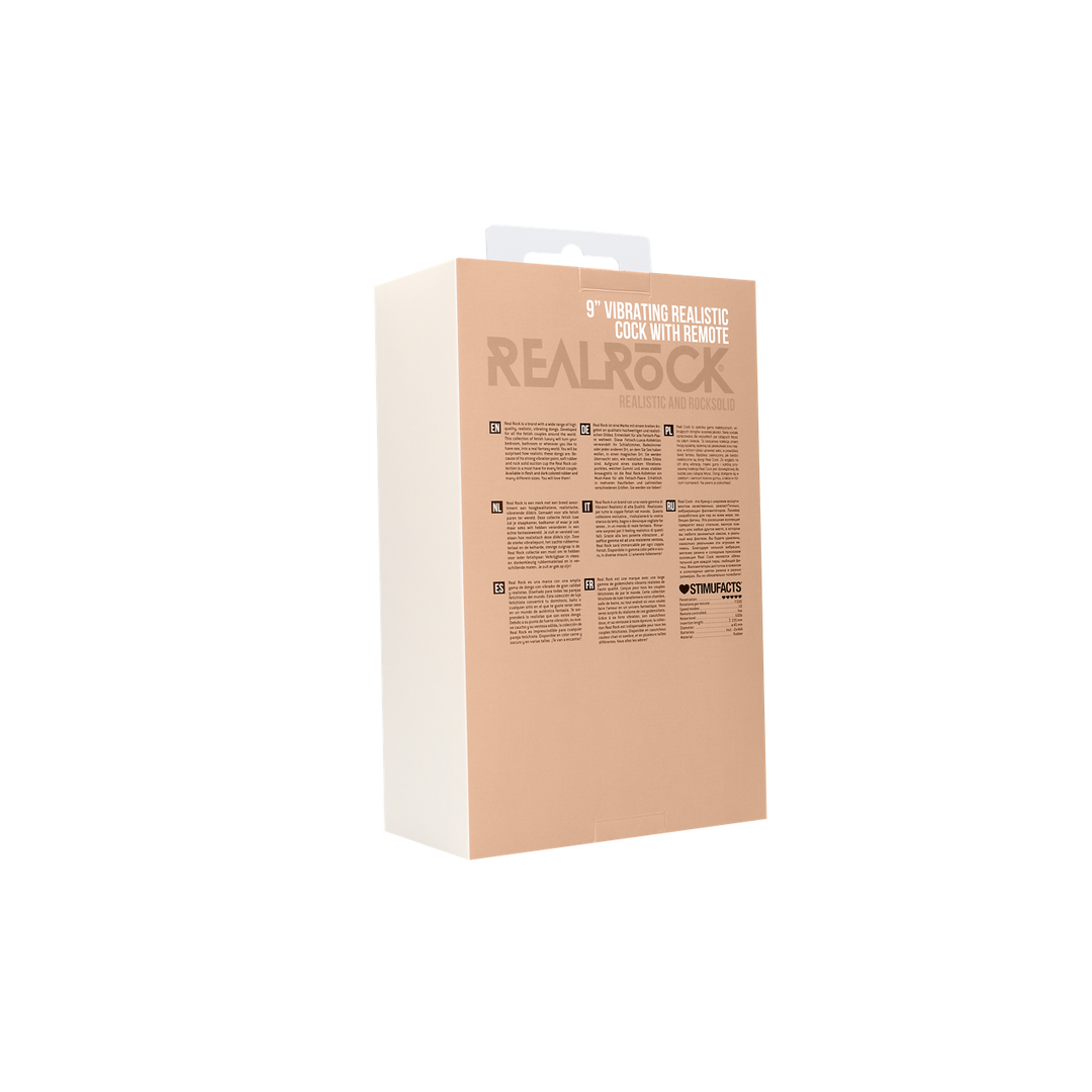 RealRock - Vibrerende Realistische Cock - 9 / 23 cm