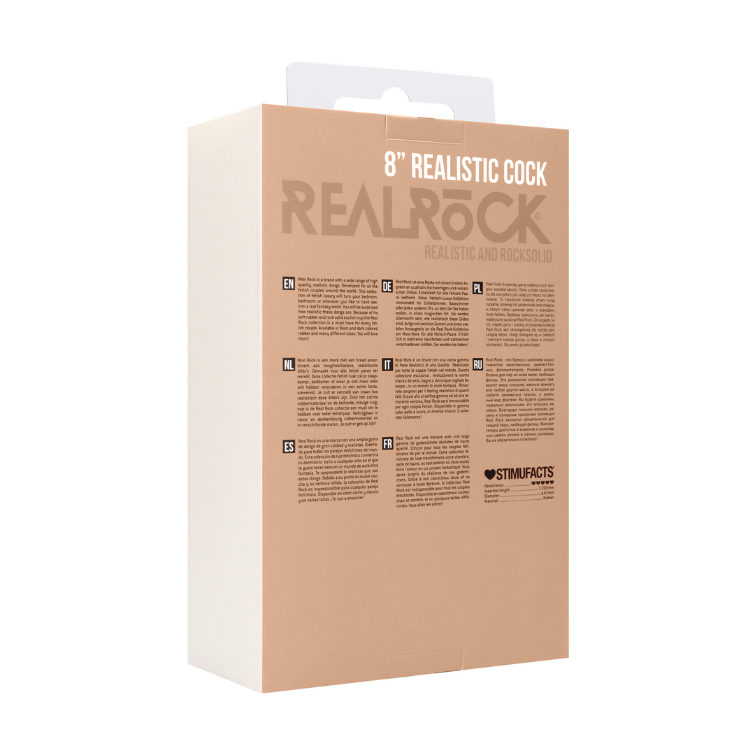 RealRock - Realistische Cock met Scrotum - 8 / 20 cm