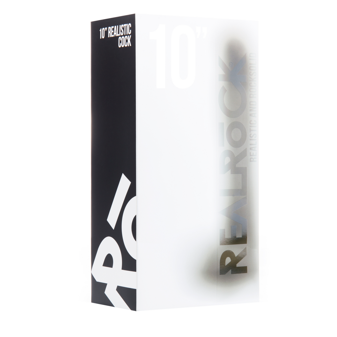 RealRock - Realistische Cock met Scrotum - 10 / 25 cm