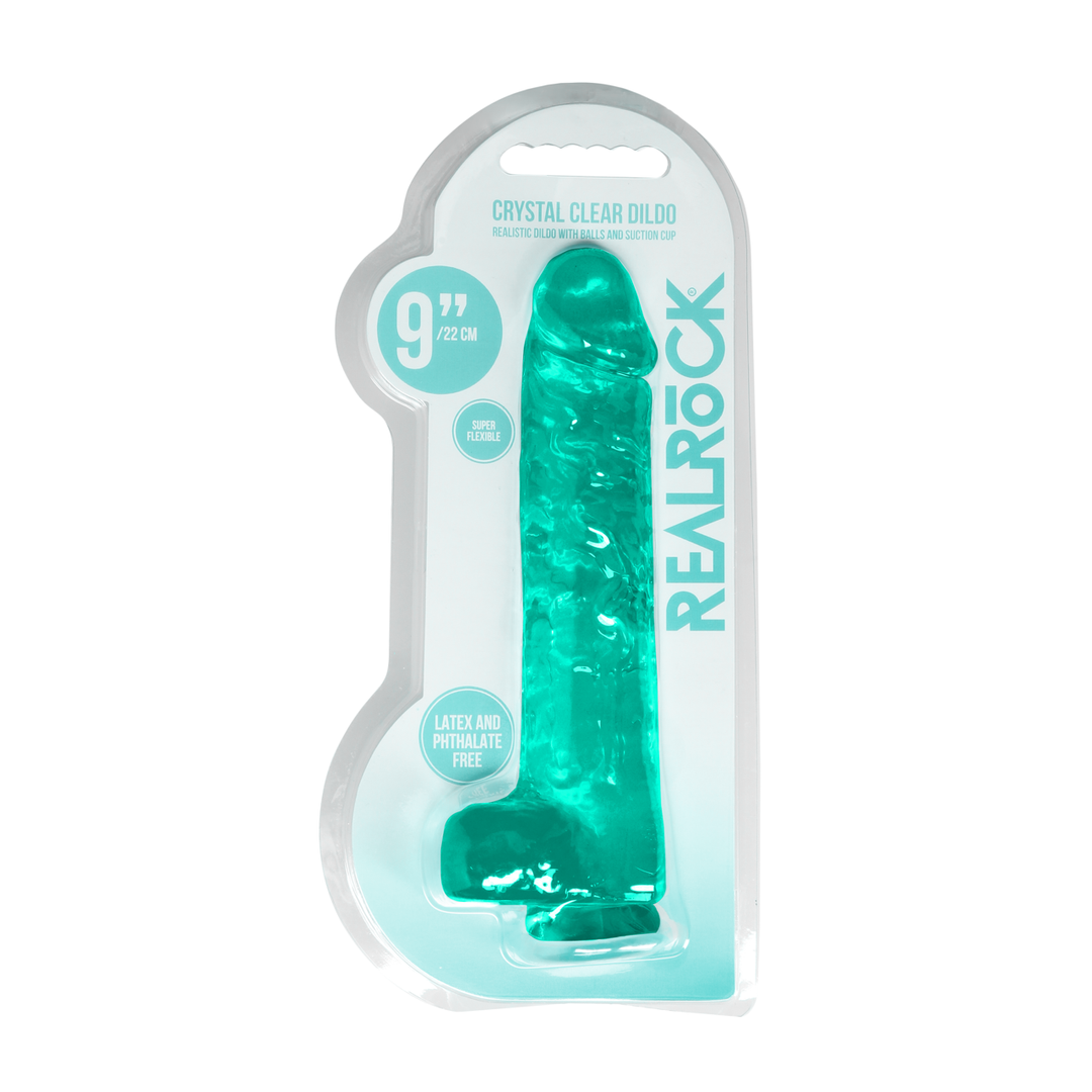 Crystal Clear - Realistisch Dildo met Ballen - 9 / 22 cm
