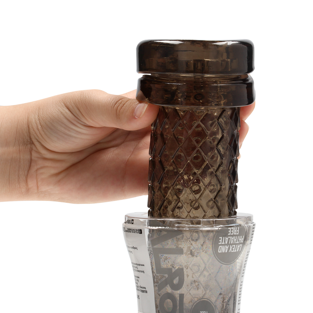 Crystal Clear - Easy Rider - Textured Masturbator - Zwart