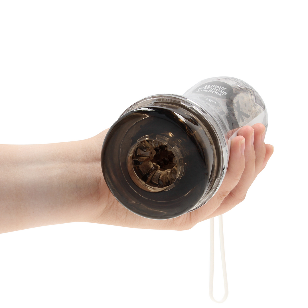 Crystal Clear - Easy Rider - Textured Masturbator - Zwart