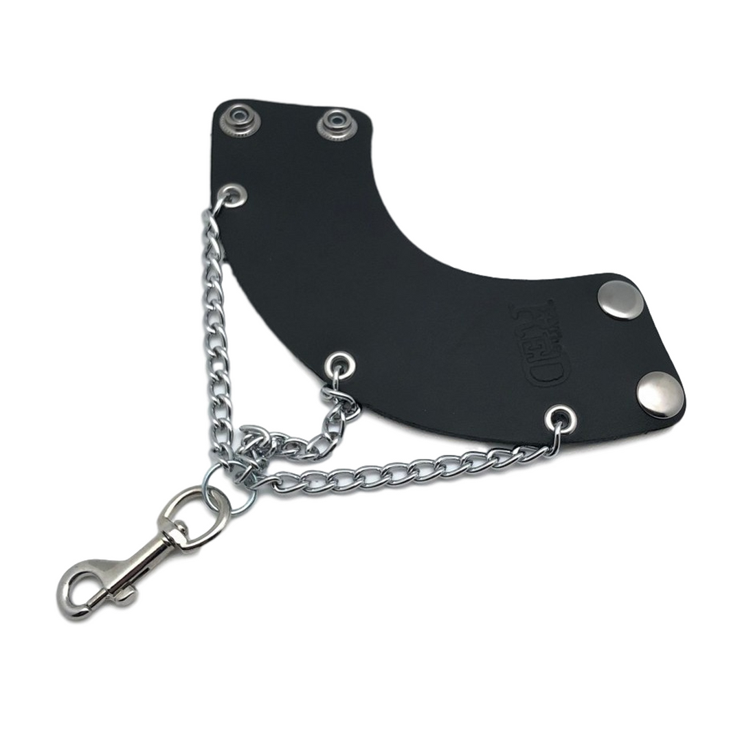 Leren Parachute met Kettingen en Haak - Zwart