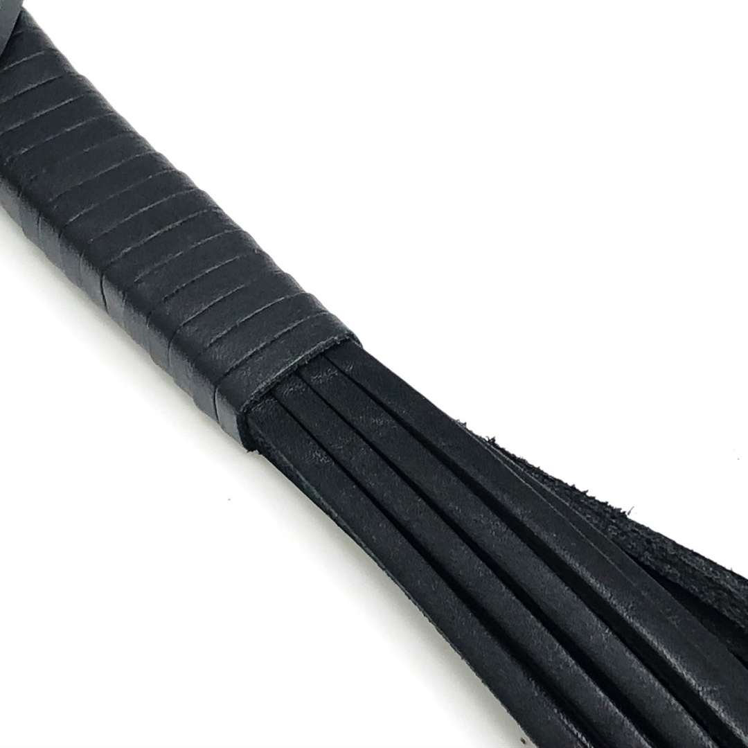 Martinet met Leren Touwen - 43 cm - Zwart
