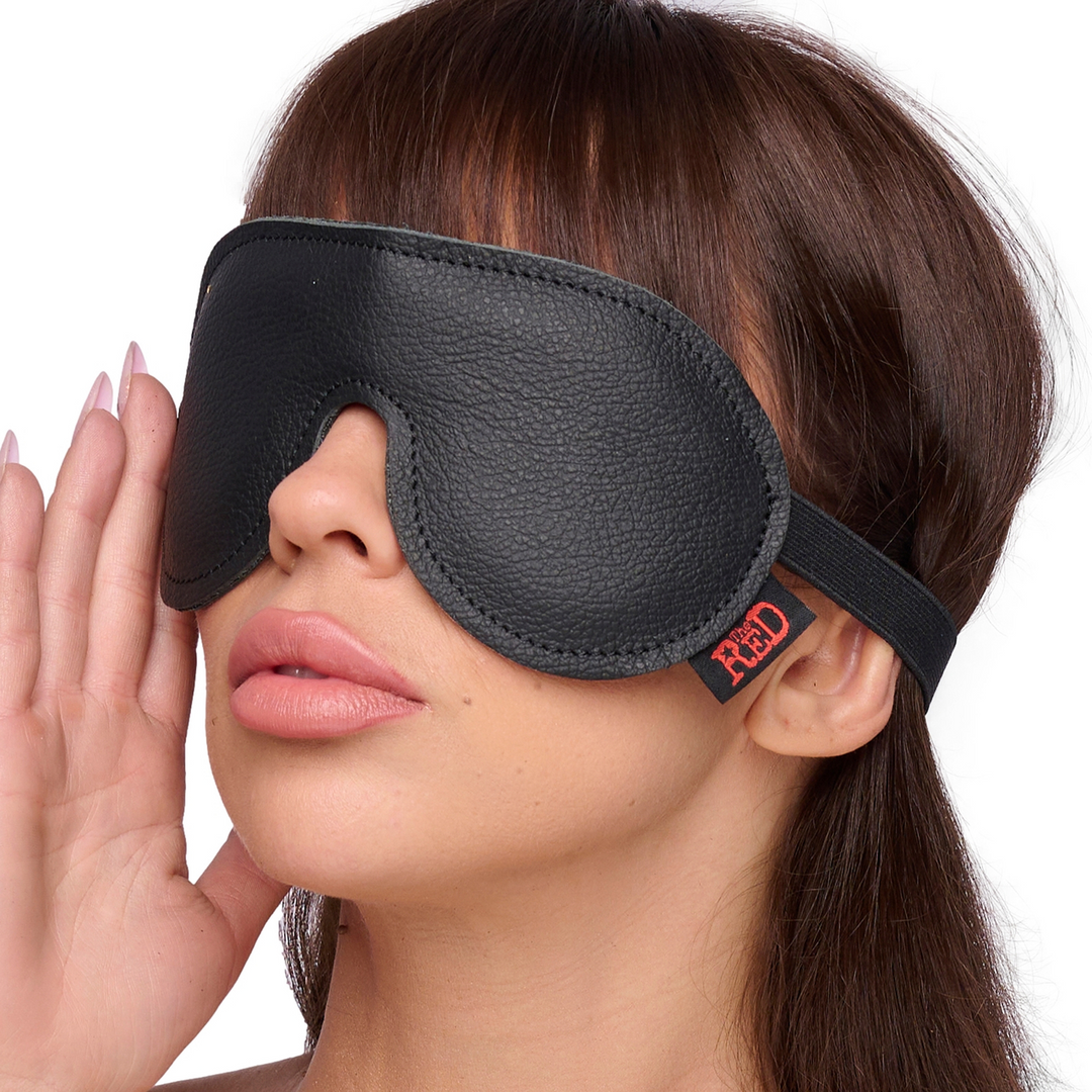 Leren Oogmasker - Zwart