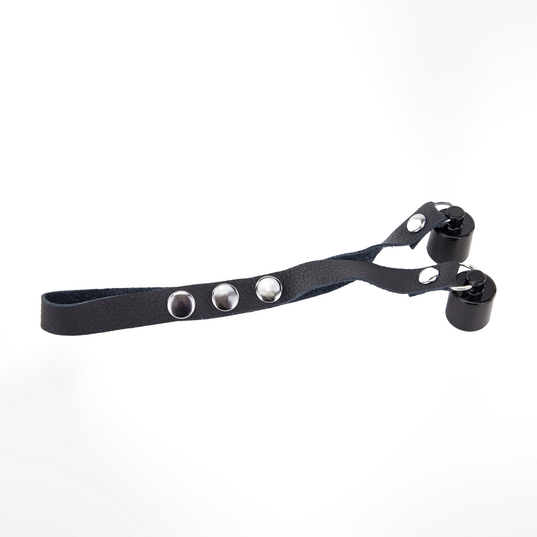 Leren Ballenrek Gewichten 2 x 50 gr - Zwart