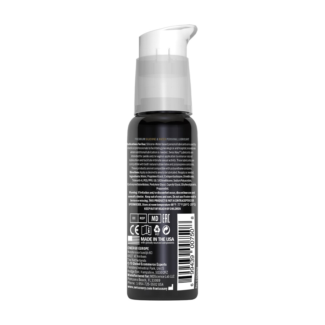 Swiss Navy - Hybrid - Premium Siliconen en Water Hybrid Glijmiddel - 1 fl oz / 29,5 ml