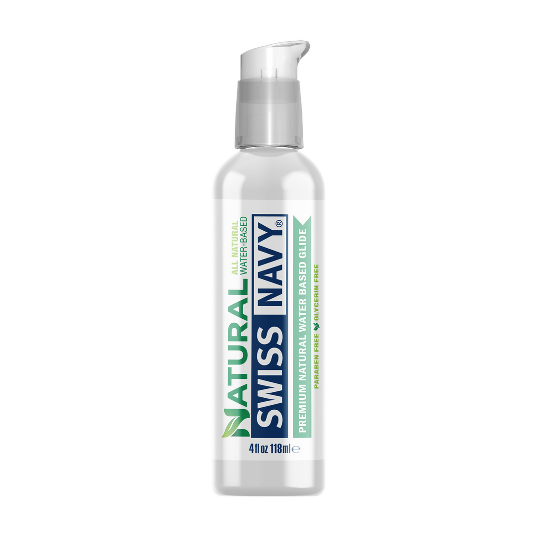 Swiss Navy - Natural - Premium All Natural Waterbased Lubricant - 4 fl oz / 118 ml