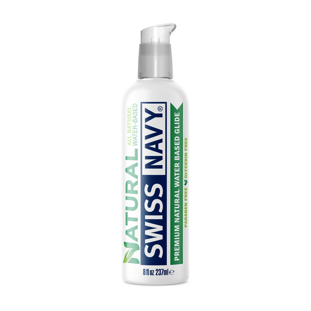 Swiss Navy - Natural - Premium All Natural Waterbased Lubricant - 8 fl oz / 236 ml