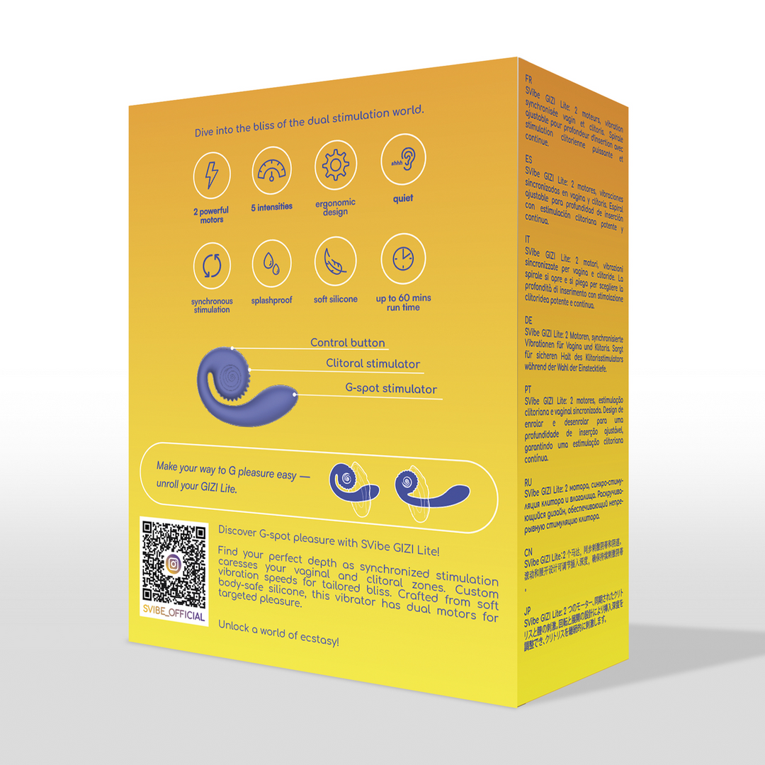 Snail Vibe - GIZI Lite - Dual G-Spot Stimulator - Sappige Blauwe Bes