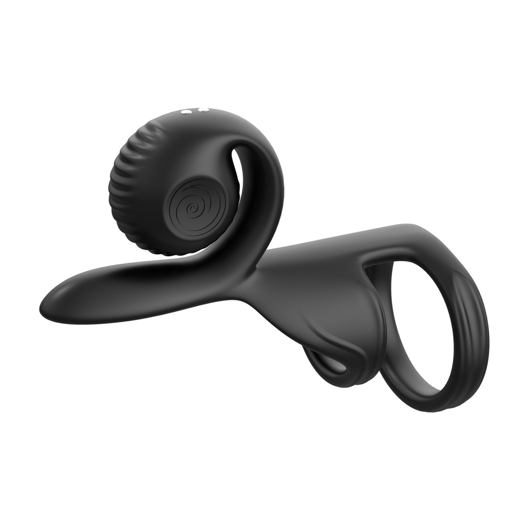 Snail Vibe - JOVI - Dual Couples Ring Stimulator - Zwart