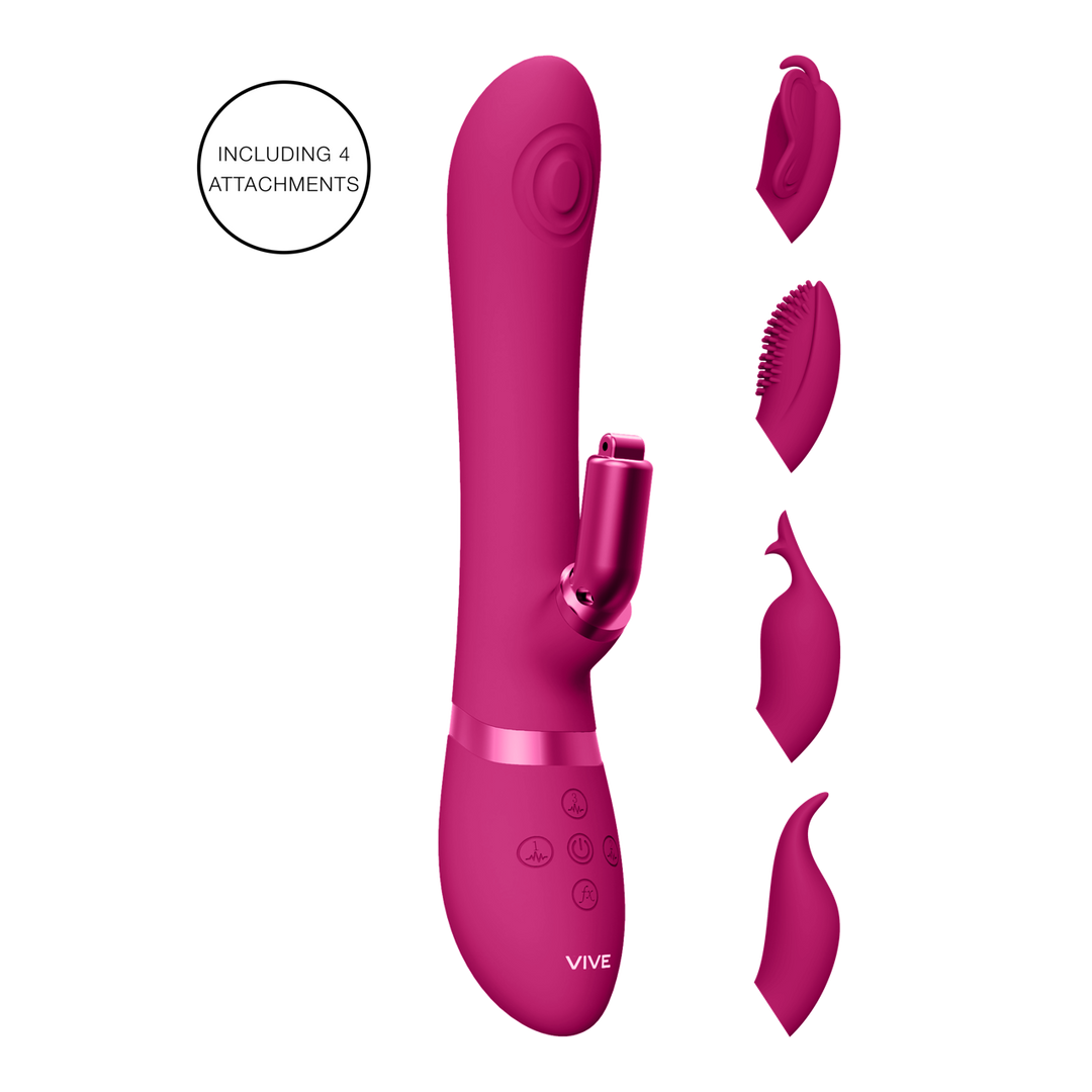 VIVE - Etsu - Pulse Wave G-Spot Rabbit Clitoral Stimulator - Roze